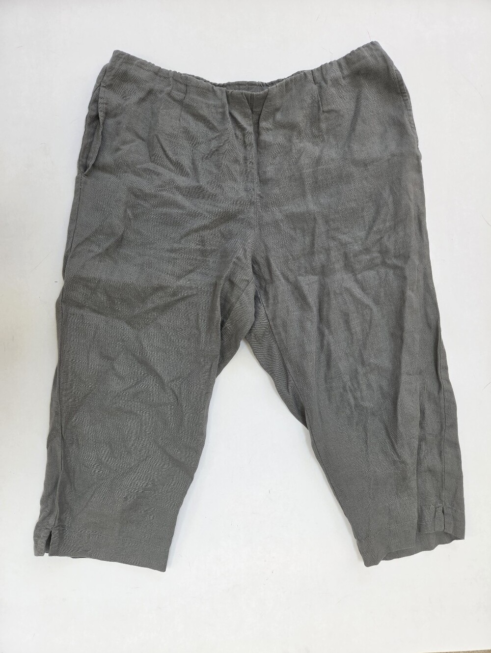 J.Jill Love linen 100% linen grey capri M petite